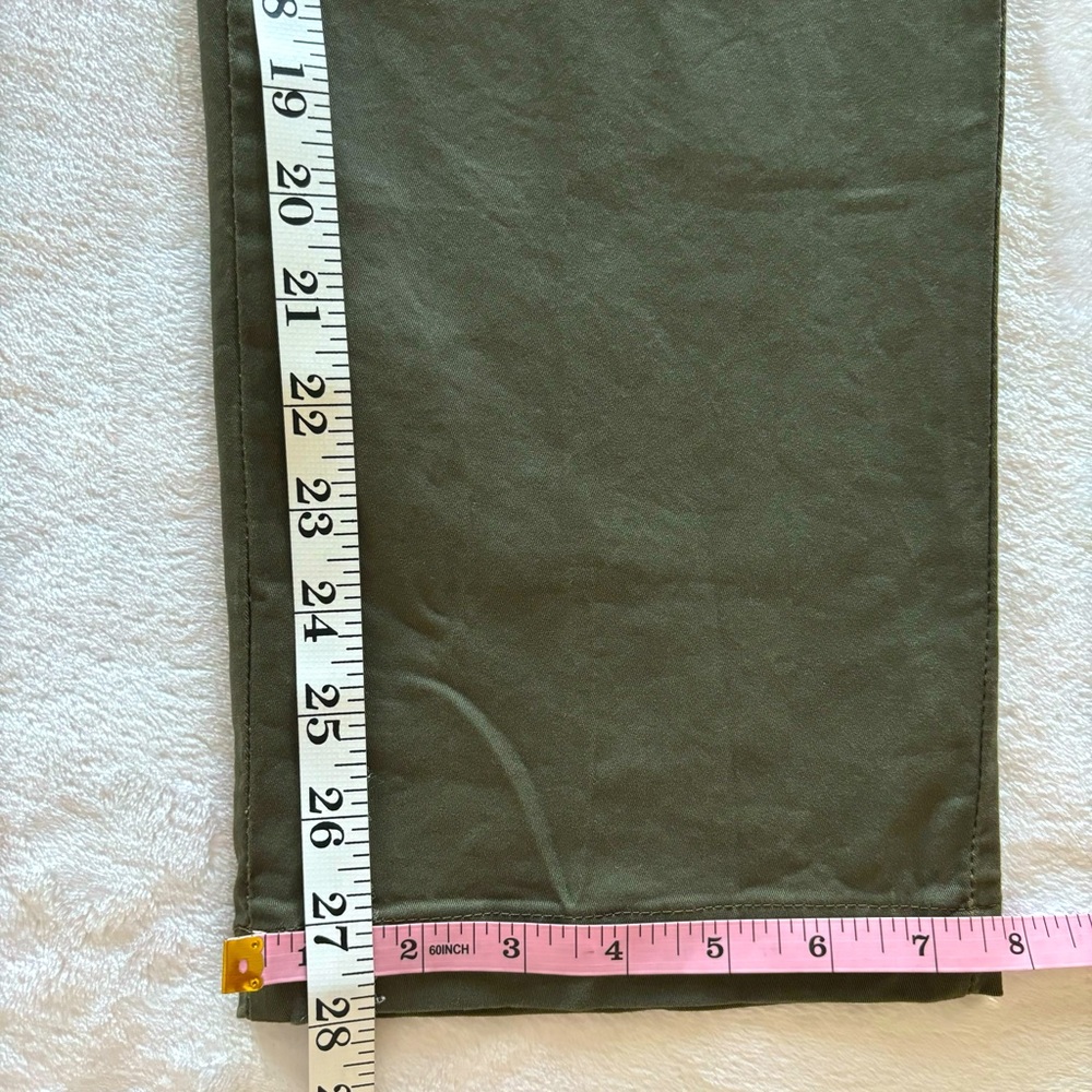 LEE Eased Fit Slim Straight Mid Rise Green Tailored Chino Pants--NWT--12S - Picture 15 of 15